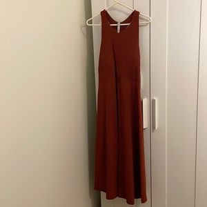 NWT Athleta Winona Midi Dress in Rust